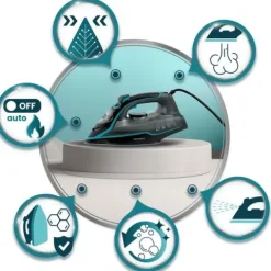 Żelazko parowe 2600W Berdsen BD-331 ceramiczna powłoka praca w pionie