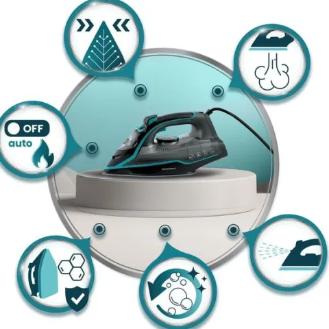 Żelazko parowe 2600W Berdsen BD-331 ceramiczna powłoka praca w pionie
