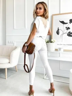 Elegancka BLUZKA DAMSKA kobieca stylowa koronka gipiura