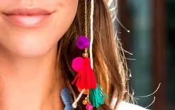 Elegancki Boho Łańcuszek Do Okularów Pompon Brelok