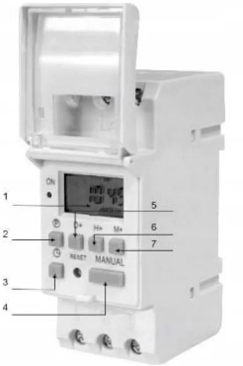 Elektroniczny programator czasowy 16 programów DIN TH-35mm OR-PRE-414 ORNO
