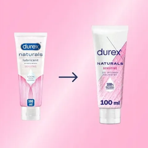 Żel intymny DUREX Naturals Sensitive naturalny bezpieczny delikatny na bazi