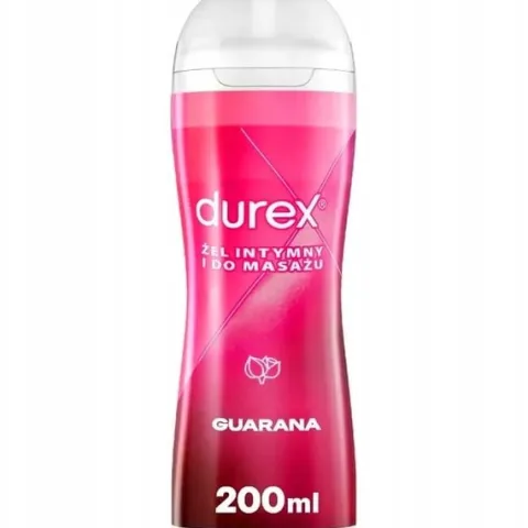Żel Intymny DUREX PLAY GUARANA 2w1 200ml Duży Lubrykant Wodny Sex Masaż