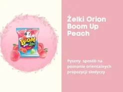 Żelki Orion o smaku brzoskwiniowym Boom Jelly Up soczyste 52,5g
