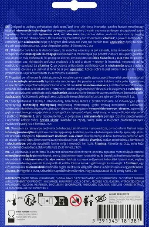 ERNE ADVANCED MICRONEEDLE HYDRO PŁATKI DO TWARZY 2 SZT