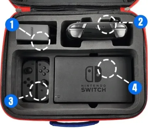 ETUI CASE WALIZKA MARIO KUFER TORBA DO NINTENDO SWITCH V1 V2 OLED 2 w 1