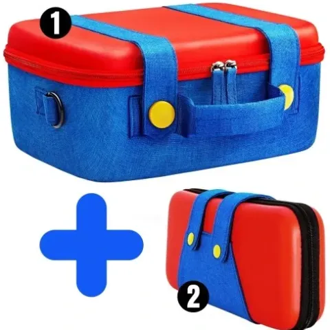 ETUI CASE WALIZKA MARIO KUFER TORBA DO NINTENDO SWITCH V1 V2 OLED 2 w 1