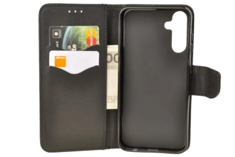 Etui portfel Fancy Case do Samsung Galaxy A15 5G / A15 4G czarny