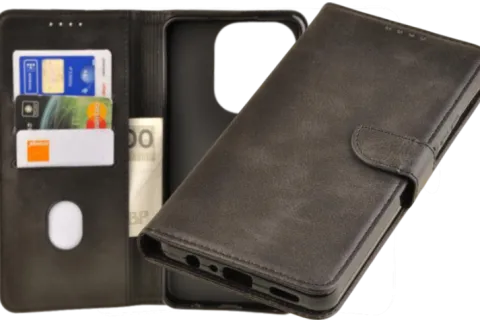 Etui portfel Wallet do Oppo A40 / A40m czarny