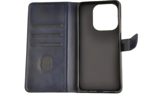Etui portfel Wallet do Oppo A40 / A40m granatowy