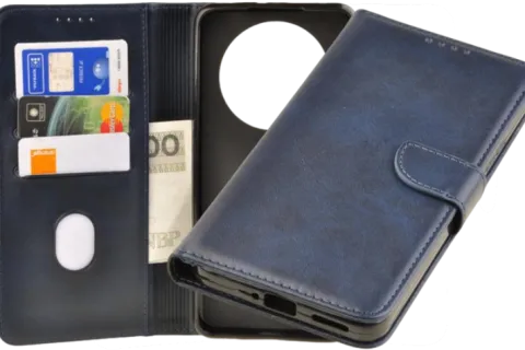 Etui portfel Wallet do Realme 12+ 5G / 12 Plus / 12 4G granatowy