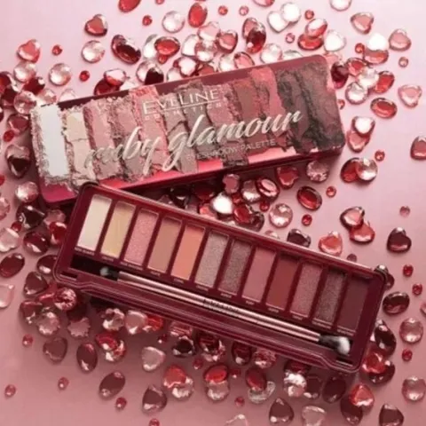 EVELINE RUBT GLAMOUR paleta Cienie do powiek