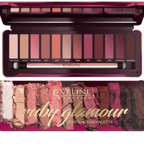 EVELINE RUBT GLAMOUR paleta Cienie do powiek