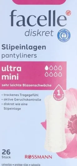 FACELLE DISKRET WKŁADKI HIGIENICZNE ULTRA MINI 26 SZT