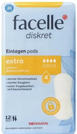 FACELLE DISKRET WKŁADKI HIGIENICZNE EXTRA 12 SZT