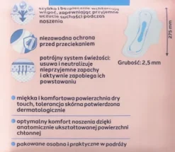 FACELLE PODPASKI HIGIENICZNE ZE SKRZYDEŁKAMI EXTRA DŁUGIE 12 SZT