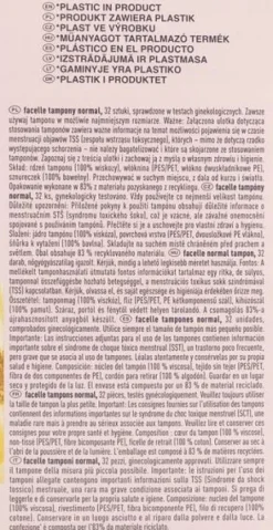 FACELLE TAMPONY HIGIENICZNE NORMAL 32 SZT