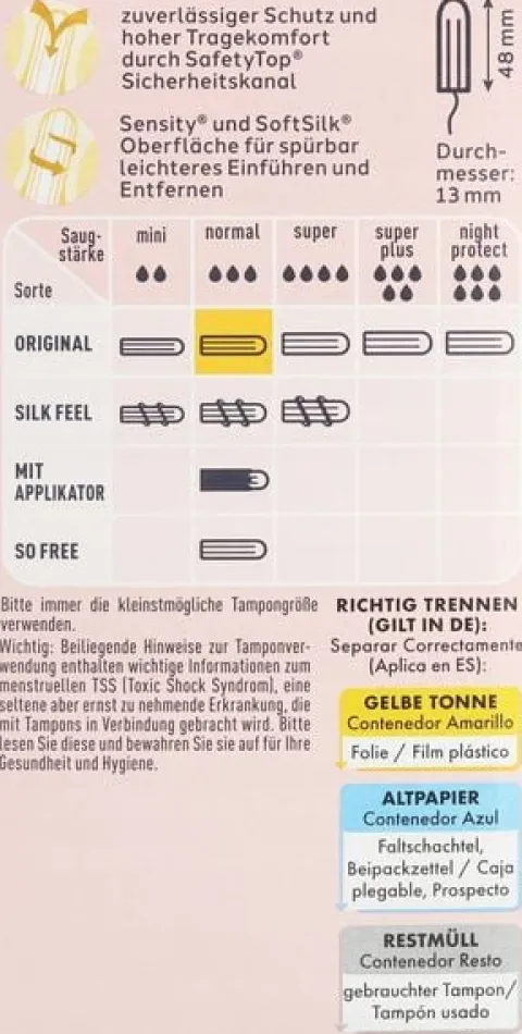 FACELLE TAMPONY HIGIENICZNE NORMAL 32 SZT