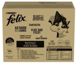 Felix SoGut Fantastic 120x85g Mix mięs i ryb galareta DE