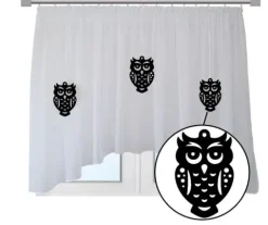 FIRANA dziecięca Sowy AŻUROWE zawieszki 400x145
