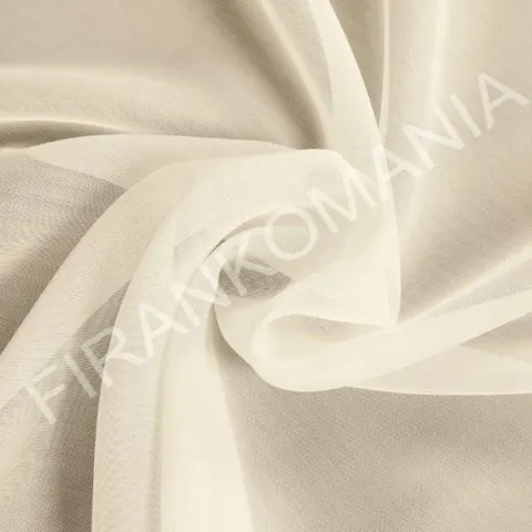 Firana gotowa 300x240, woal ecru, gipiura 15 cm