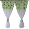 FIRANKA firana dziecięca dinozaury zielone bawełna