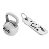 Fit Kolekcja - Srebrne zawieszki na łańcuszek KETTLEBELL 001 / FIT FOR LIFE