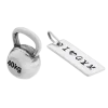 Fit Kolekcja - Srebrne zawieszki na łańcuszek KETTLEBELL 001 / I LOVE GYM