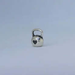 Fit Kolekcja - Zawieszka KETTLEBELL 003 MINI ❤ - oksydowane srebro
