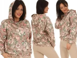 F600 Kangurka BLUZA pastelowe PRINTY