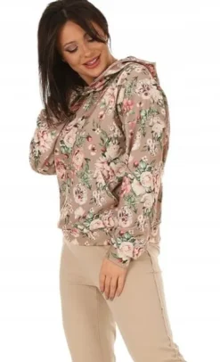 F600 Kangurka BLUZA pastelowe PRINTY