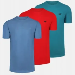 4F KOSZULKA MĘSKA T-SHIRT ZESTAW SPORTOWY 3SZT