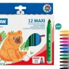 FLAMASTRY MAXI ZE STOŻKOWĄ KOŃCÓWKĄ 12 KOL. 0200