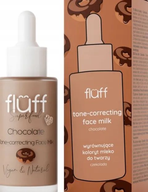 FLUFF MLEKO DO TWARZY WYRÓWNUJĄCE KOLORYT CZEKOLADA 40 ML