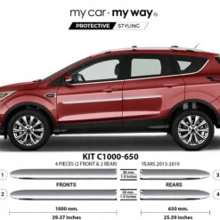 Ford Escape 13-19 - Listwy CHROM Drzwi Ochronne