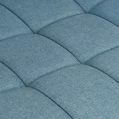 Fotel biurowy materiałowy Benton niebieski