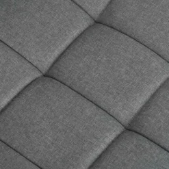 Fotel biurowy materiałowy Benton szary