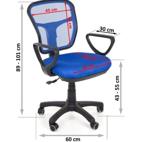 Fotel biurowy 8906 (Niebieski)