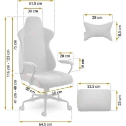 Fotel biurowy Sofotel Werona - szary - 2583