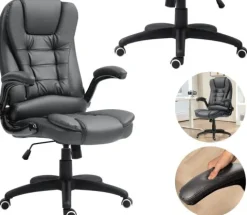 Fotel Biurowy Ze Składanymi Podłokietnikami i Funkcją Odchylania