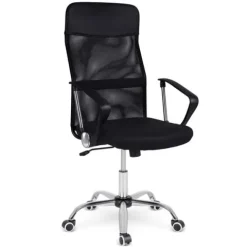 Fotel biurowy z mikrosiatki Sofotel Tamar czarny