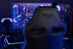 Fotel Gamingowy Biurowy Ekoskóra Obrotowy Krzesło Biurowe - Knight Sense7