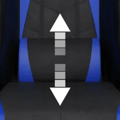 FOTEL GAMINGOWY CYBER CHAIRS X-POWER BLUE - BIUROWY Z MASAŻEM I PODNÓŻKIEM