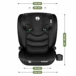 Fotelik Samochodowy 15-36Kg Tulano Joy I-Size Isofix Poddupnik 100-150Cm