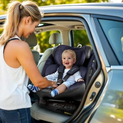 Fotelik samochodowy Nukido Aero Line czarno-granatowy 0-36 kg ISOFIX