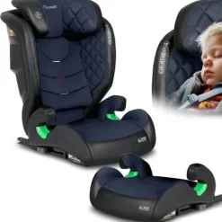 Fotelik samochodowy Nukido Louis czarno-granatowy 15-36 kg ISOFIX