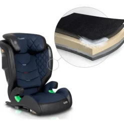 Fotelik samochodowy Nukido Louis czarno-granatowy 15-36 kg ISOFIX