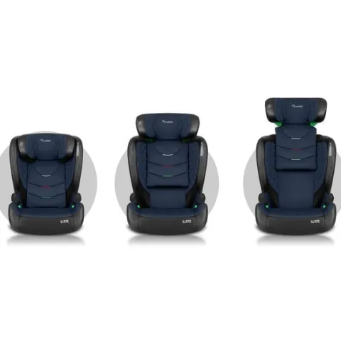 Fotelik samochodowy Nukido Louis czarno-granatowy 15-36 kg ISOFIX