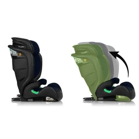 Fotelik samochodowy Nukido Louis czarno-granatowy 15-36 kg ISOFIX