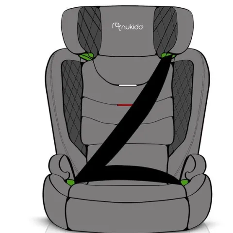 Fotelik samochodowy Nukido Louis czarno-granatowy 15-36 kg ISOFIX